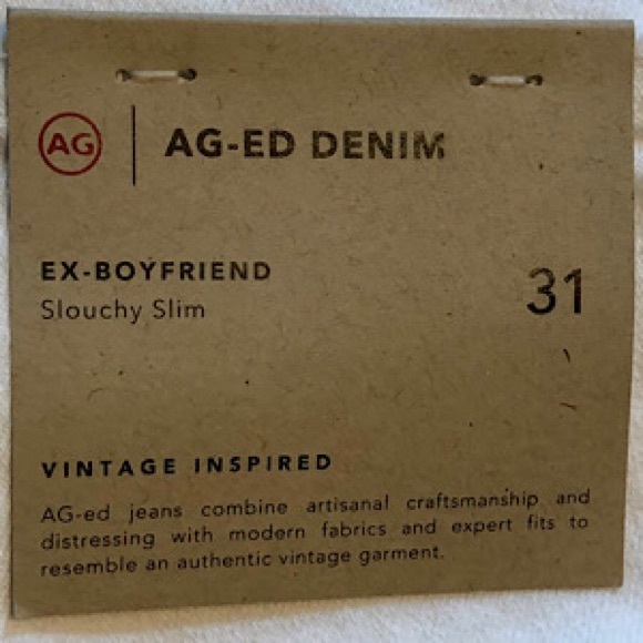 “NEW” AG Adriano Goldschmied The Ex-Boyfriend Slouchy Slim Jean - Picture 12 of 14